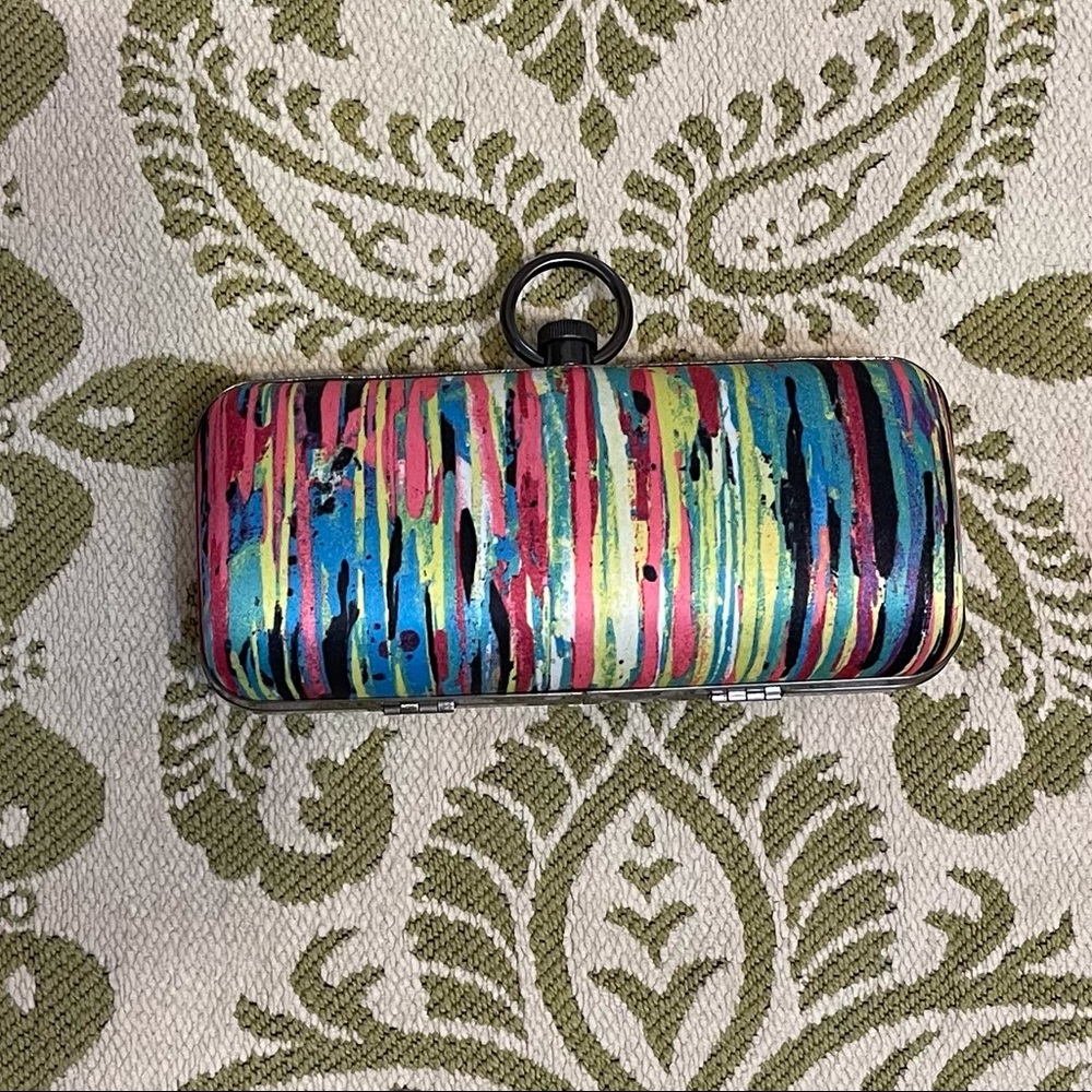 Prabal Gurung multi colored clutch purse